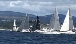 Firefly leads the fleet through the start line